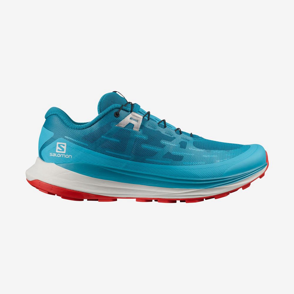 SALOMON ULTRA GLIDE Philippines - Men's Trail Running Shoes - Azure | 520639-GVC